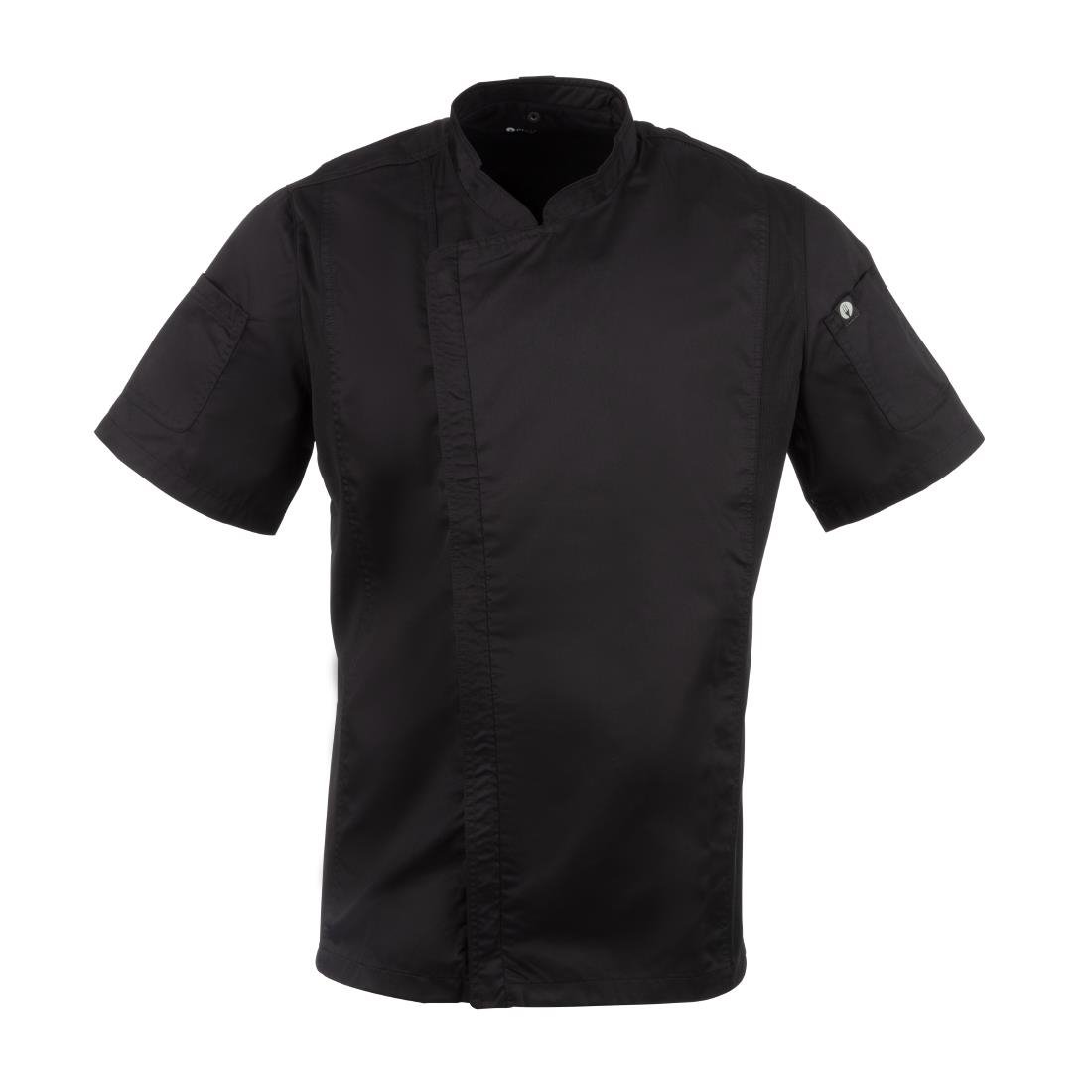 Chef Works Springfield Zipper Mens Chef Jacket Black XS