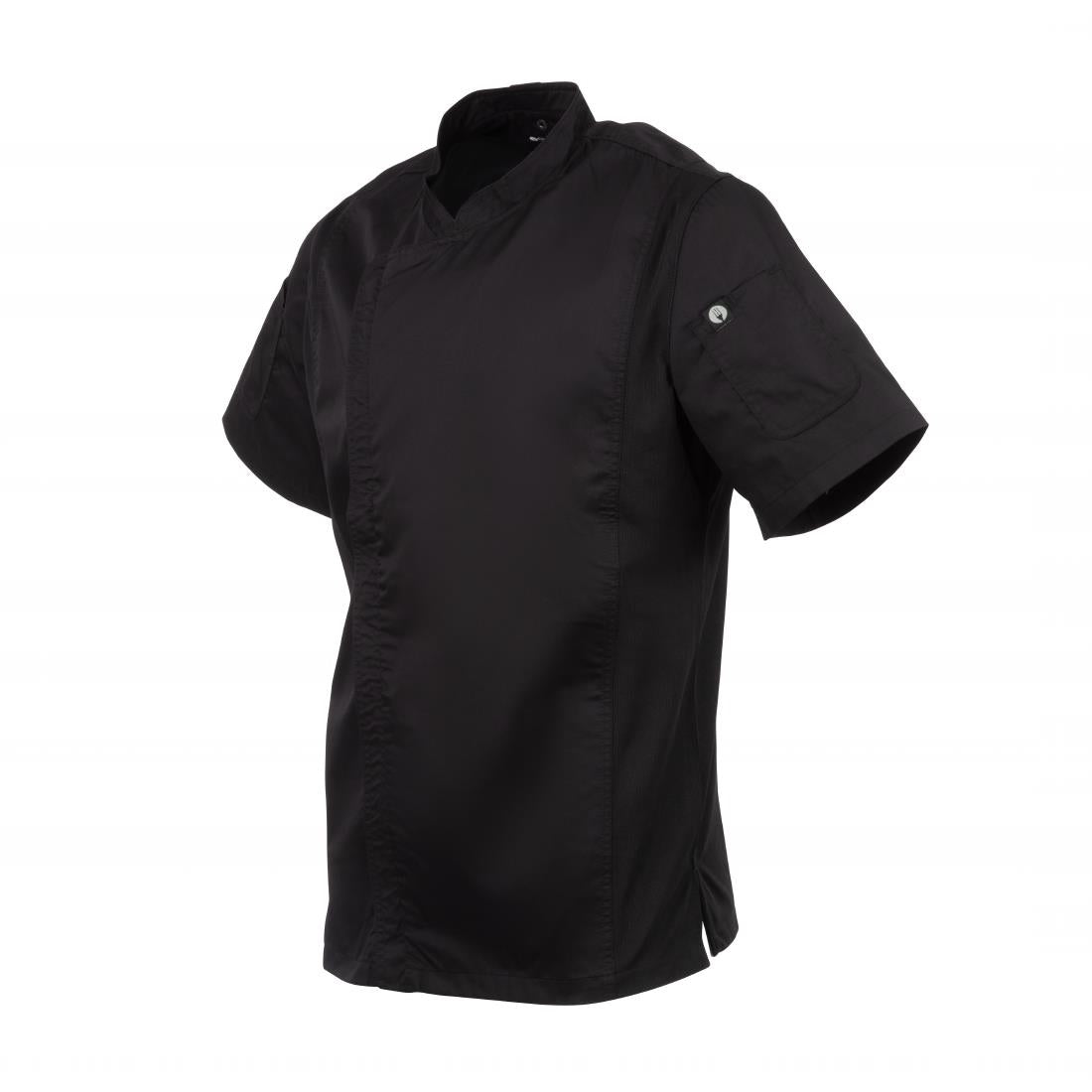 Chef Works Springfield Zipper Mens Chefs Jacket Black M