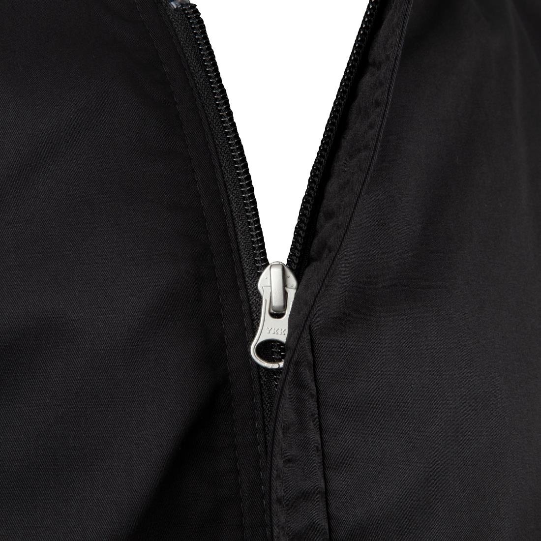 Chef Works Springfield Zipper Mens Chefs Jacket Black XL