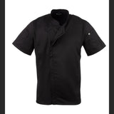 Chef Works Springfield Zipper Mens Chefs Jacket Black XL