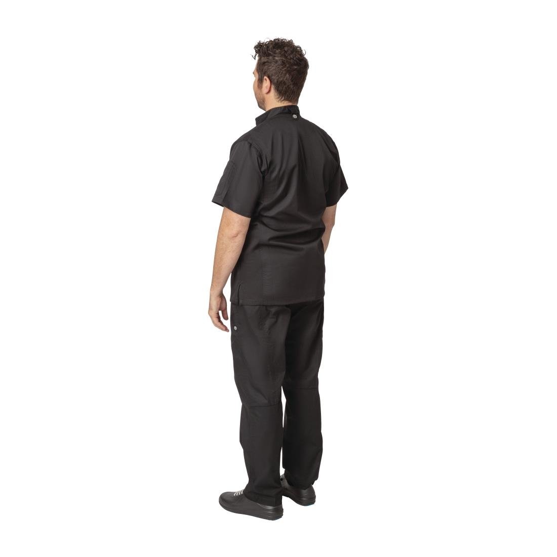 Chef Works Springfield Zipper Mens Chefs Jacket Black XL