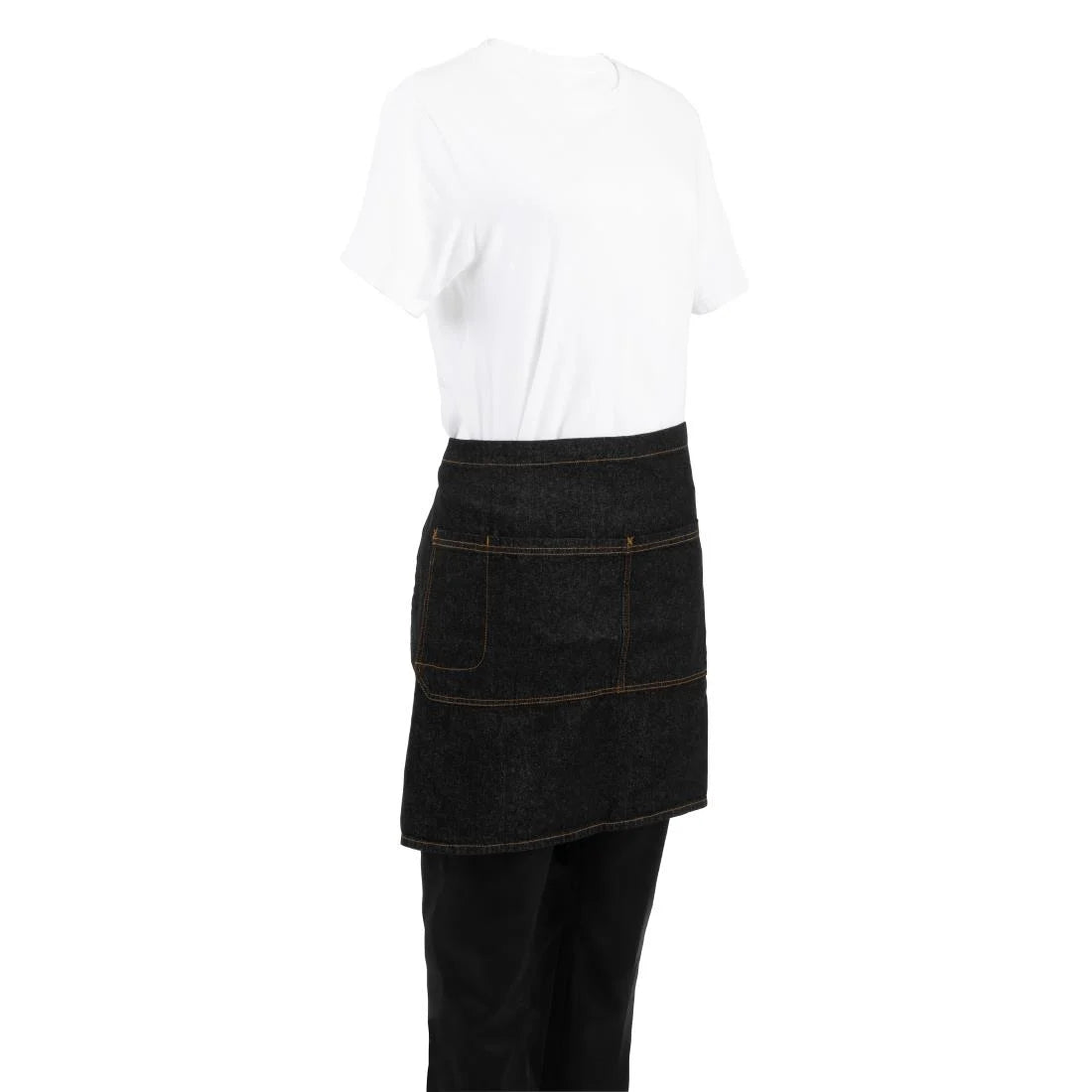 Chef Works Urban Memphis Half Bistro Apron Black