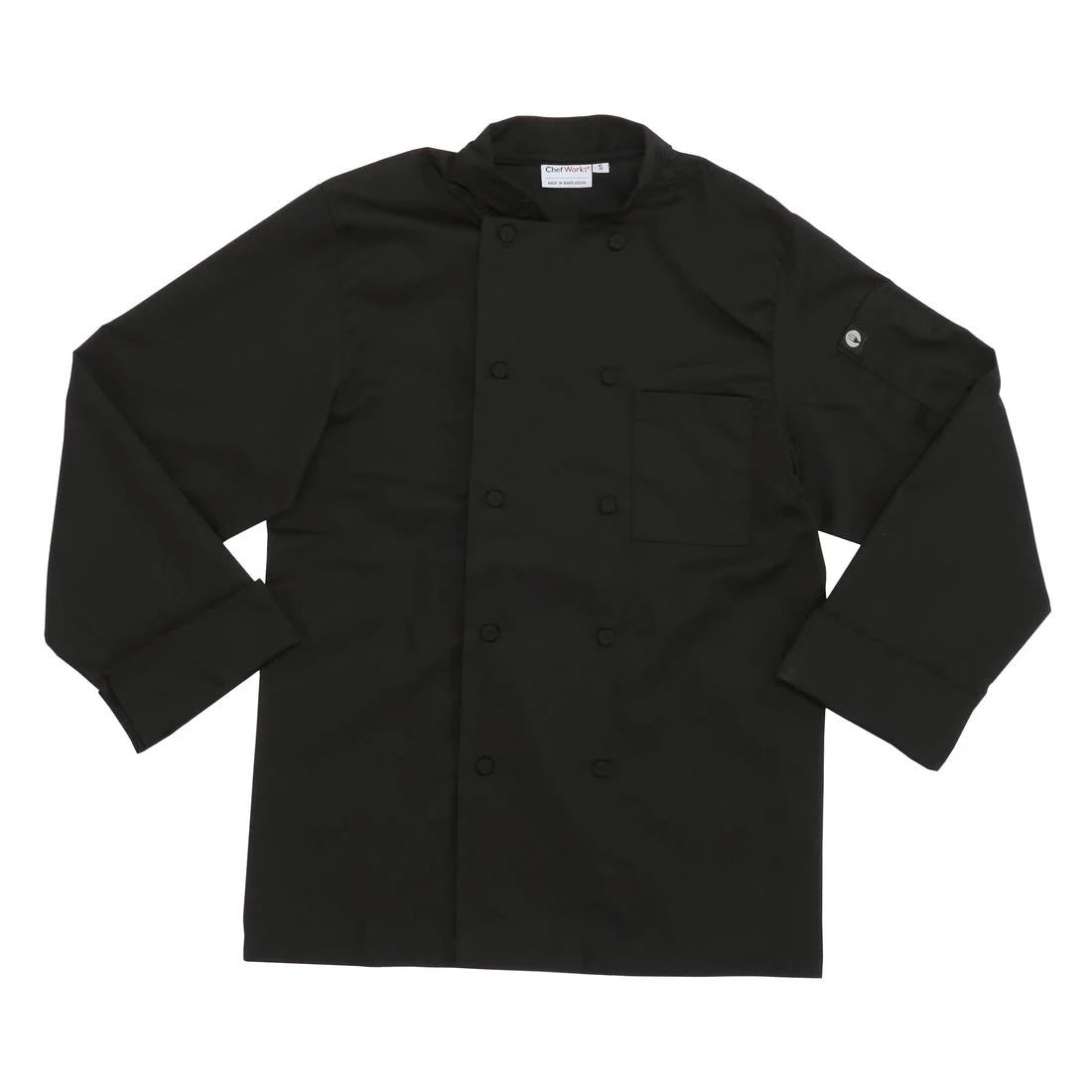 Chef Works Calgary Unisex Chef Jacket Black S