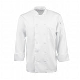 Chef Works Calgary Long Sleeve Cool Vent Unisex Chefs Jacket White M