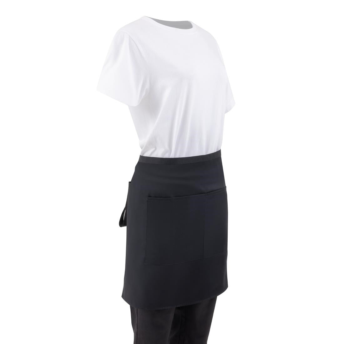 Chef Works Half Bistro Apron Black