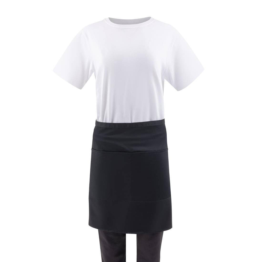 Chef Works Half Bistro Apron Black