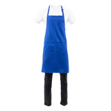 Chef Works Butchers Bib Apron Royal Blue