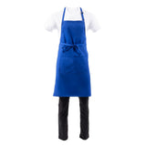 Chef Works Butchers Bib Apron Royal Blue