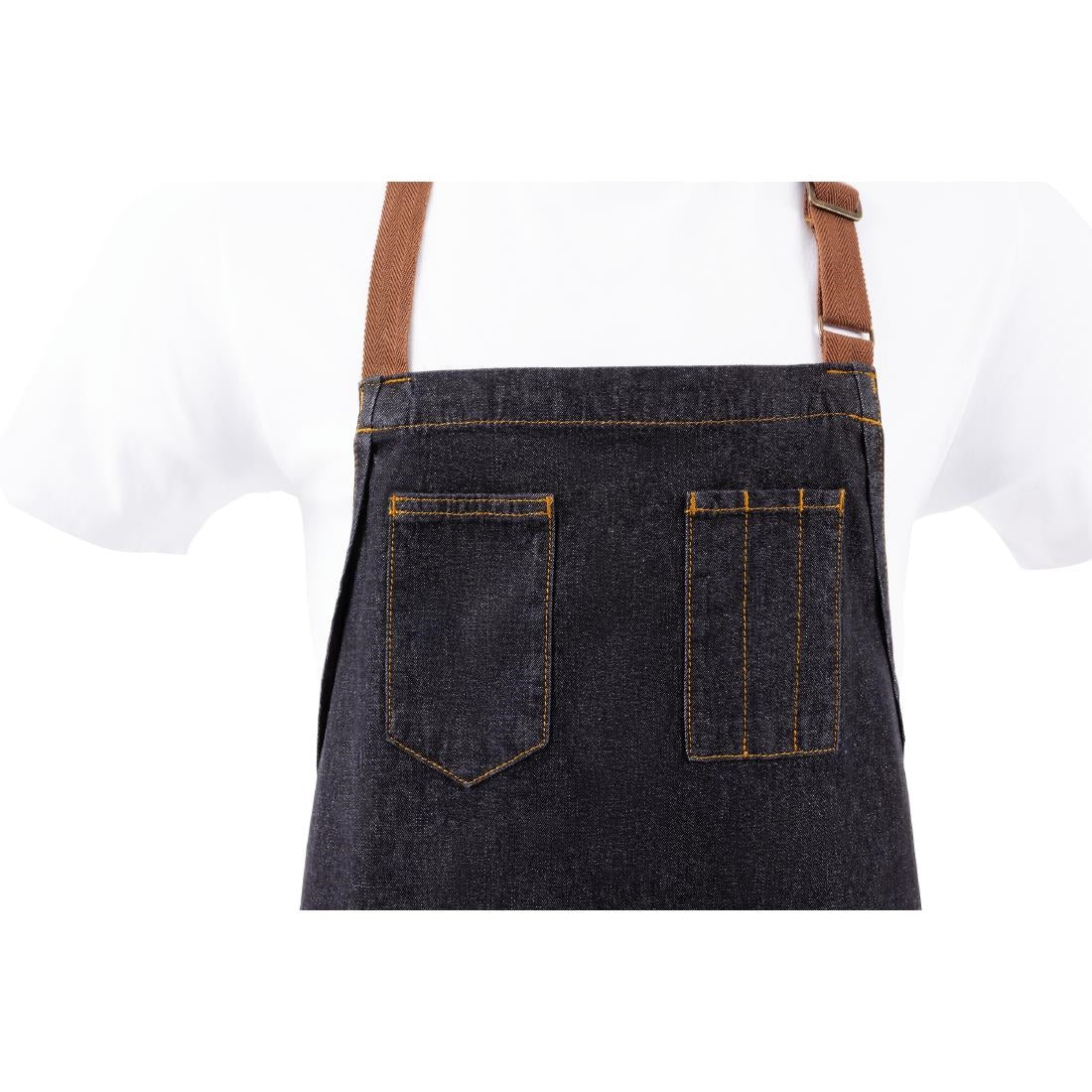 Chef Works Urban Memphis Bib Apron Indigo