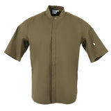 Southside Band Collar Chef Jacket Khaki S