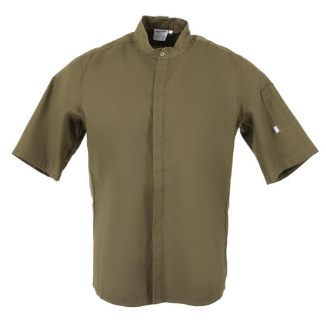 Southside Band Collar Chef Jacket Khaki M