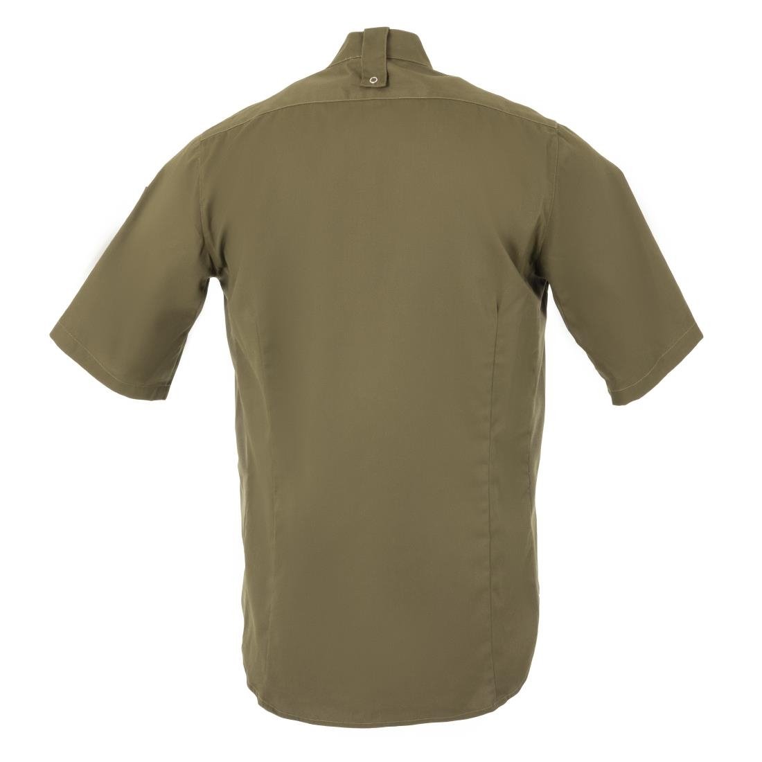 Southside Band Collar Chef Jacket Khaki M
