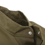 Southside Band Collar Chef Jacket Khaki S