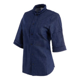 Southside NY Queens Womens Denim Lightweight Chefs Shirt Size XL