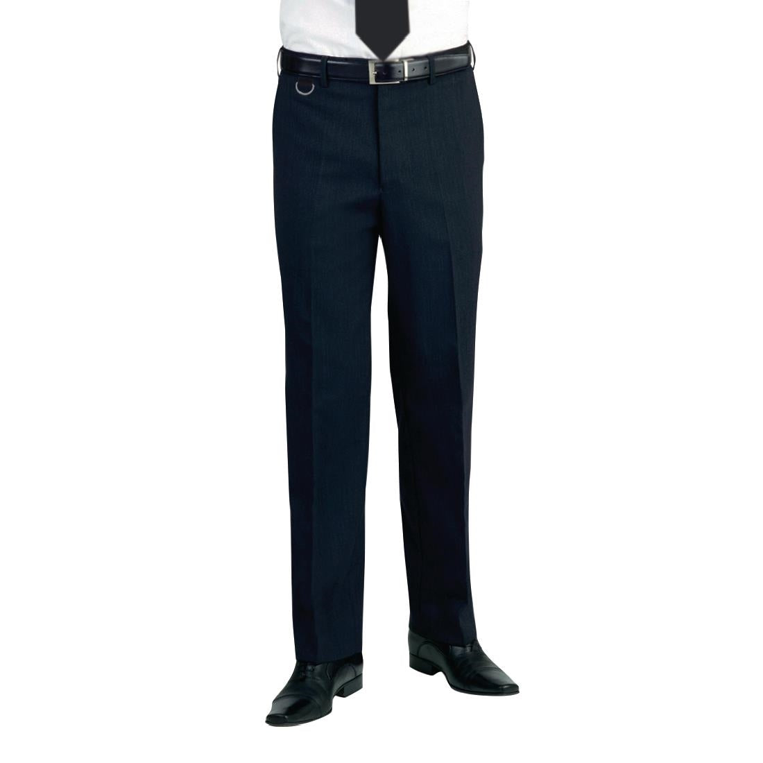 Brook Taverner Mens Mars Short Leg  Black Waiting Trousers Size 46"