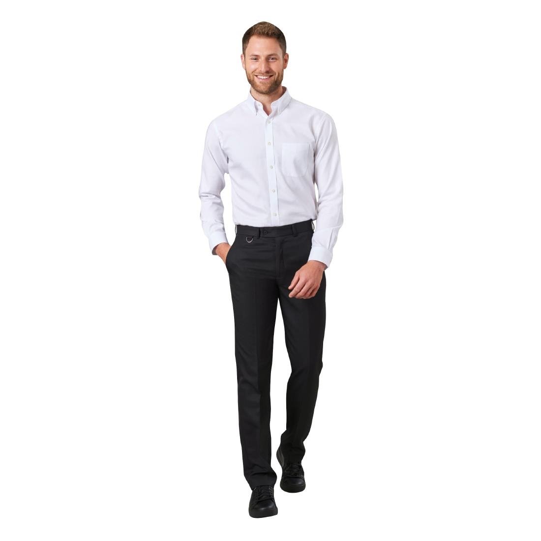 Brook Taverner Mens Mars Black Waiting Trousers Size 28"