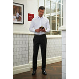 Brook Taverner Mens Mars Black Waiting Trousers Size 28"