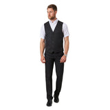 Brook Taverner Mens Mercury Black Waistcoat XL