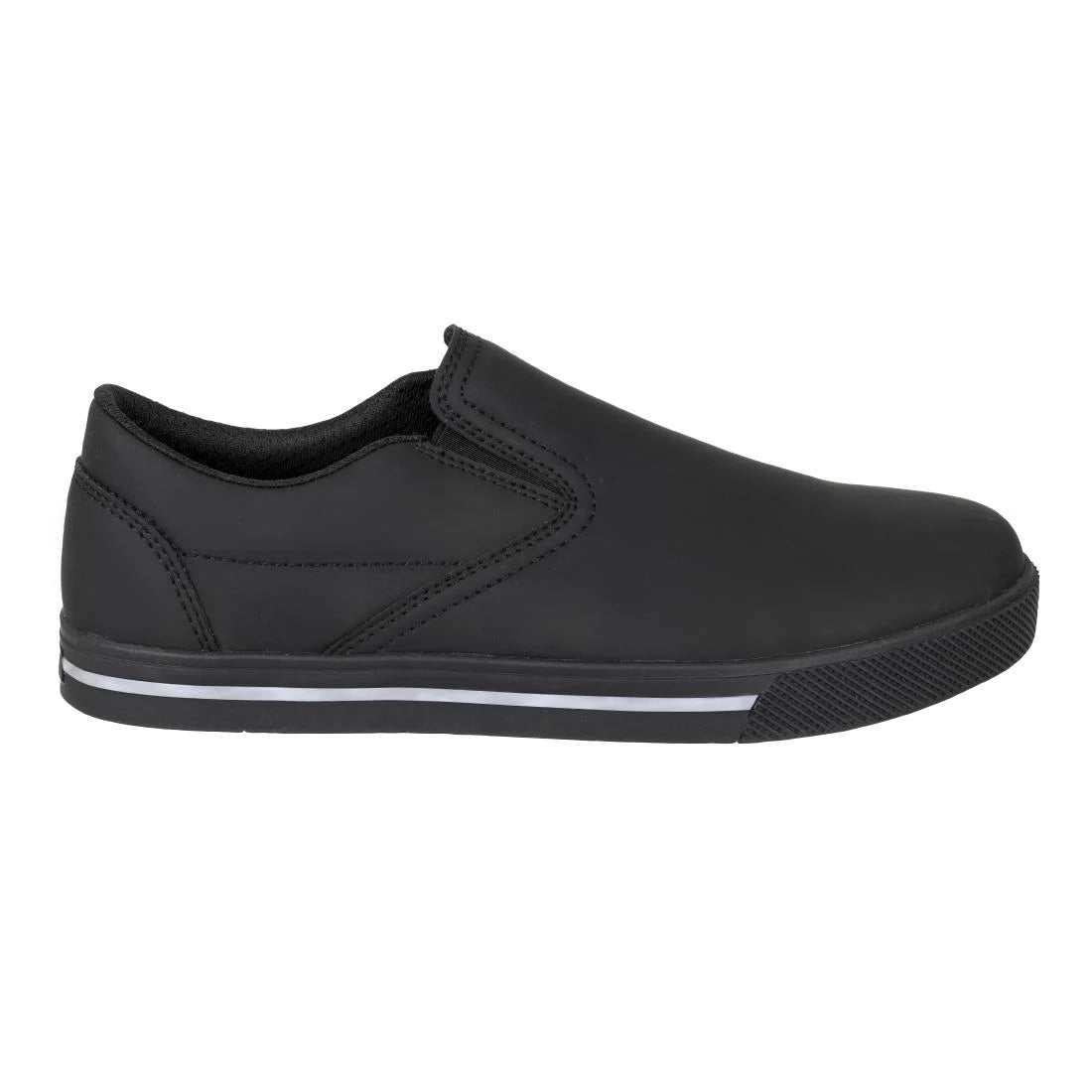 Slipbuster Microfibre Slip-on Shoe Matte Black 43