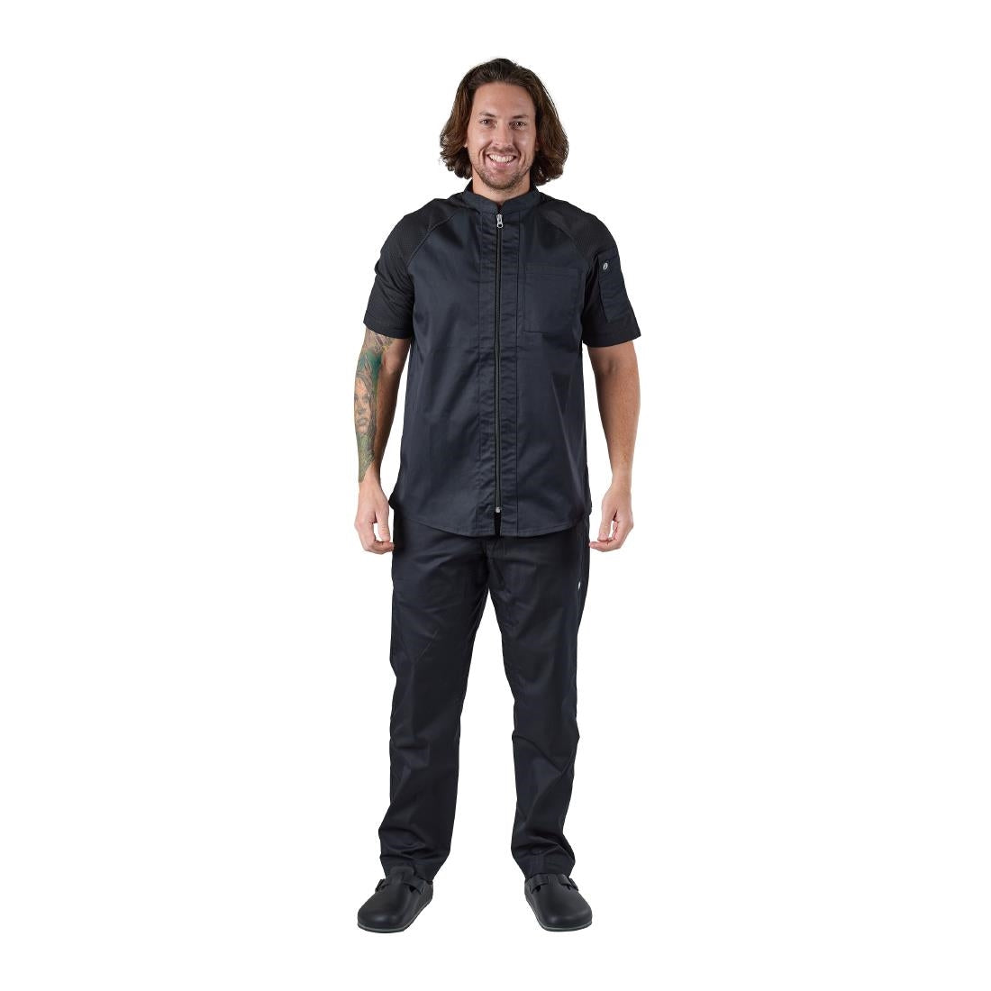 Chef Works Arcadia Sustainable Unisex Chef Jacket Black XL