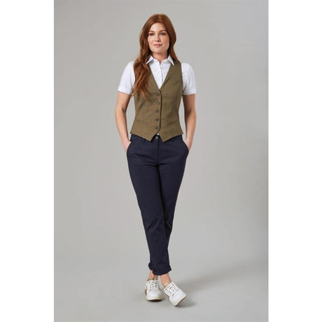 Brook Taverner Womens Houston Slim Leg Chinos Navy Size 14