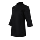 Whites Ladies Fitted Chef Jacket Black Size XS