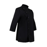 Whites Ladies Fitted Chef Jacket Black Size XS