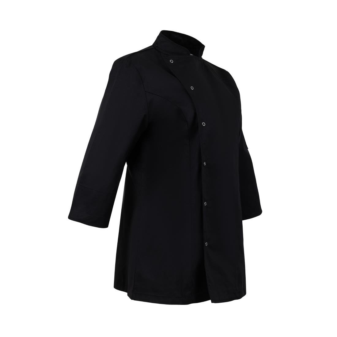 Whites Ladies Fitted Chef Jacket Black Size L