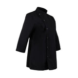 Whites Ladies Fitted Chef Jacket Black Size L