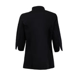 Whites Ladies Fitted Chef Jacket Black Size L