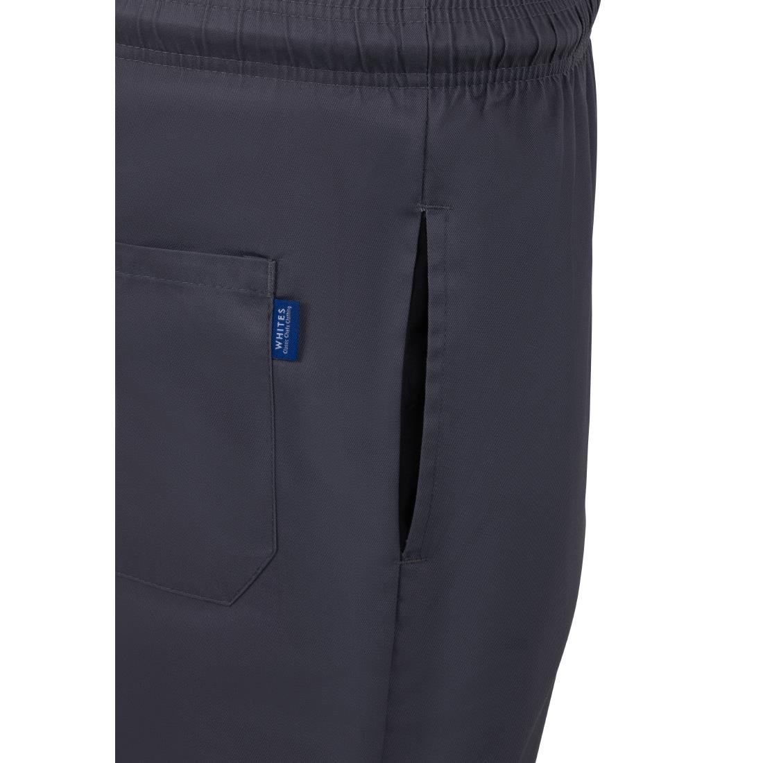 Whites Vegas Chefs Trousers Charcoal Size XL