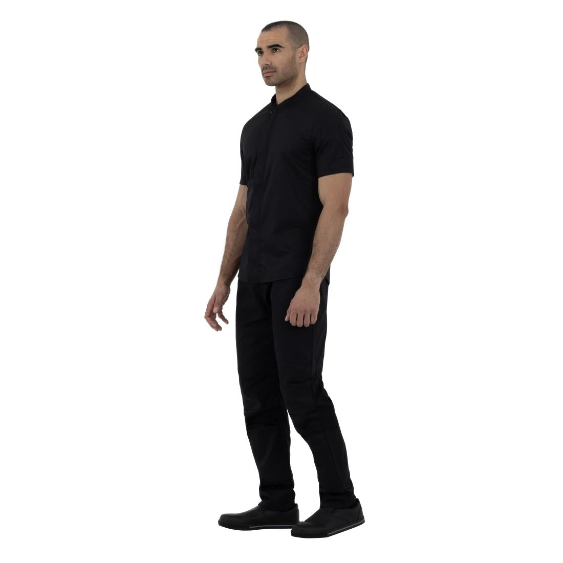 Southside Harlem Short Sleeve Chef Jacket Black S