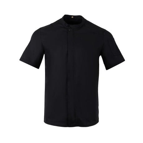 Southside Harlem Short Sleeve Chef Jacket Black S