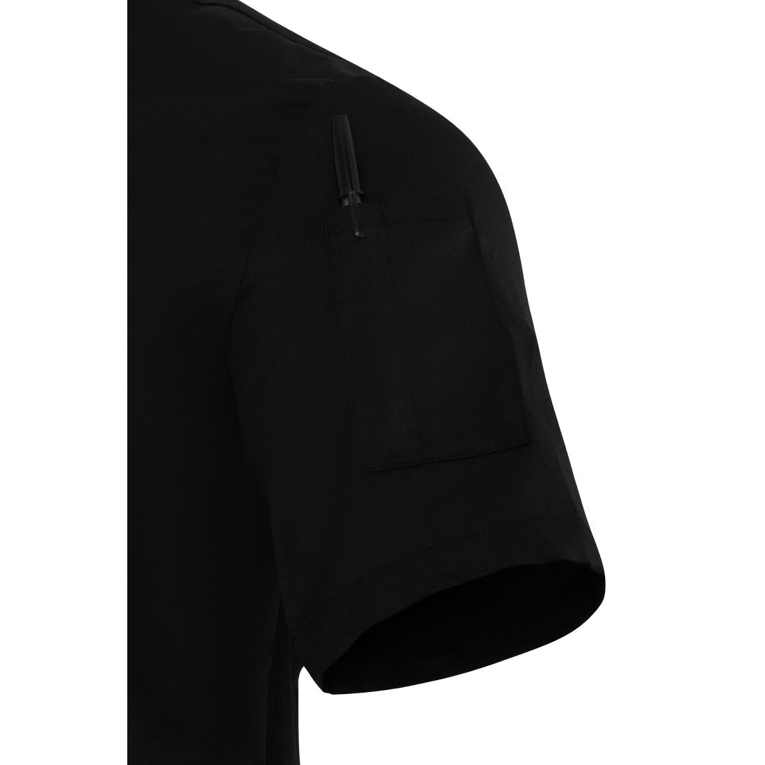 Southside Harlem Short Sleeve Chef Jacket Black S