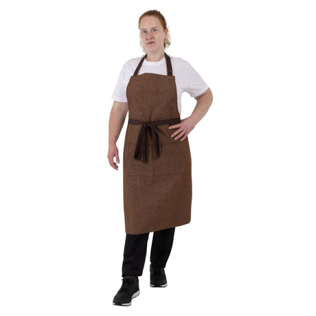 Southside Denim Bib Apron Tan