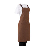 Southside Denim Cross-Back Bib Apron Tan
