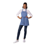 Chef Works Urban Medford Short Bib Apron French Blue
