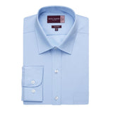 Brook Taverner Mens Long Sleeve Rapino Shirt Blue 17"