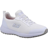 Skechers Womens Slip Resistant Squad Trainers White 38