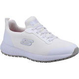 Skechers Womens Slip Resistant Squad Trainers White 37