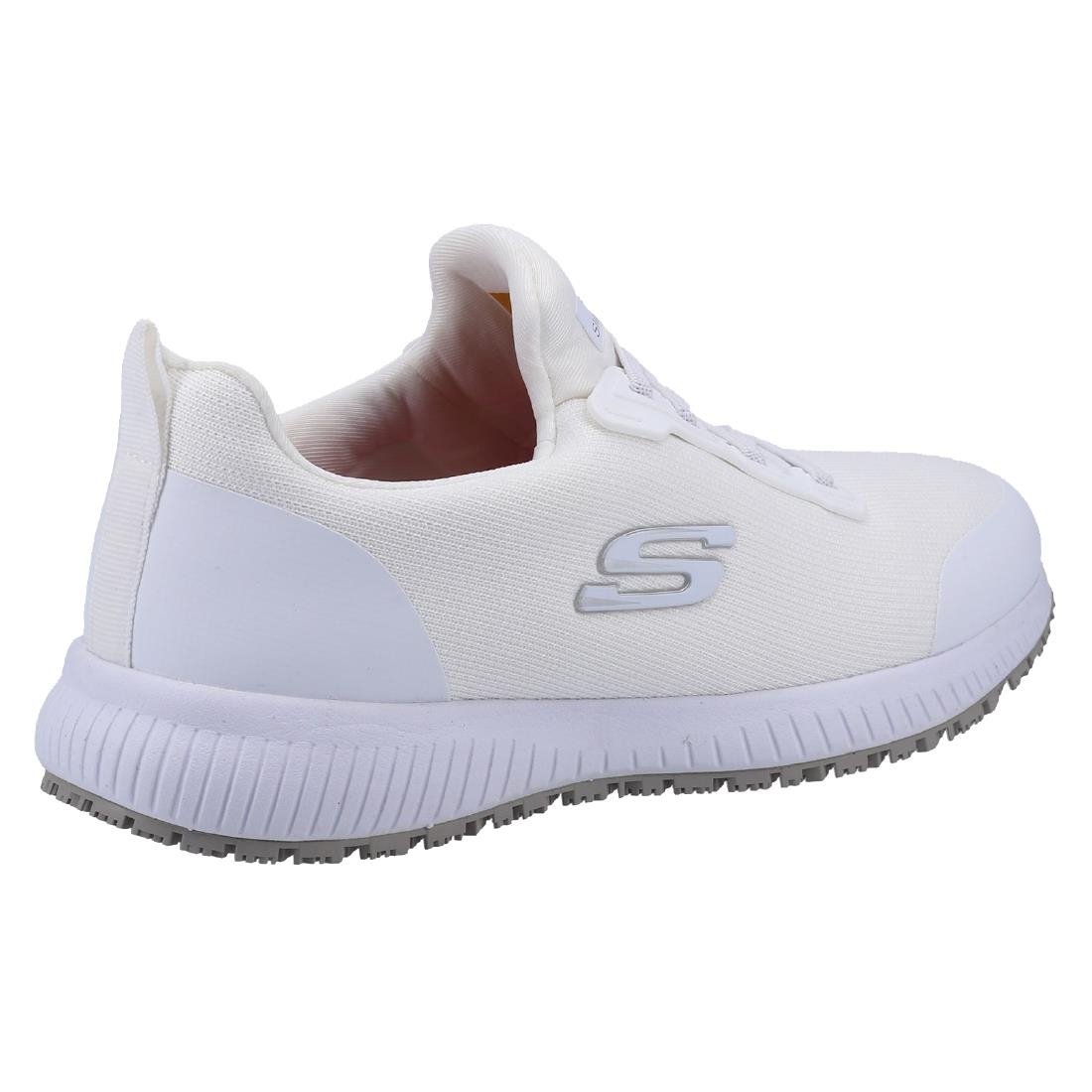 Skechers Womens Slip Resistant Squad Trainers White 37