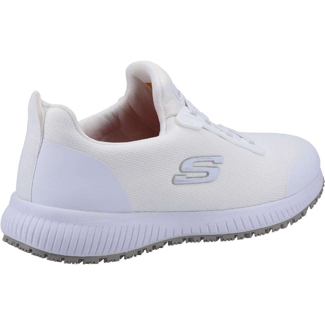 Skechers Womens Slip Resistant Squad Trainers White 37