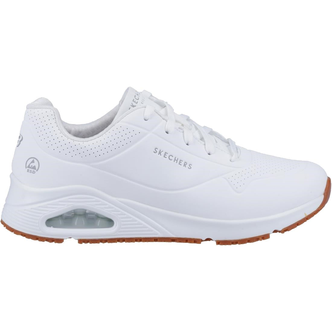 Skechers Mens UNO Slip Resistant Trainers 47.5 White