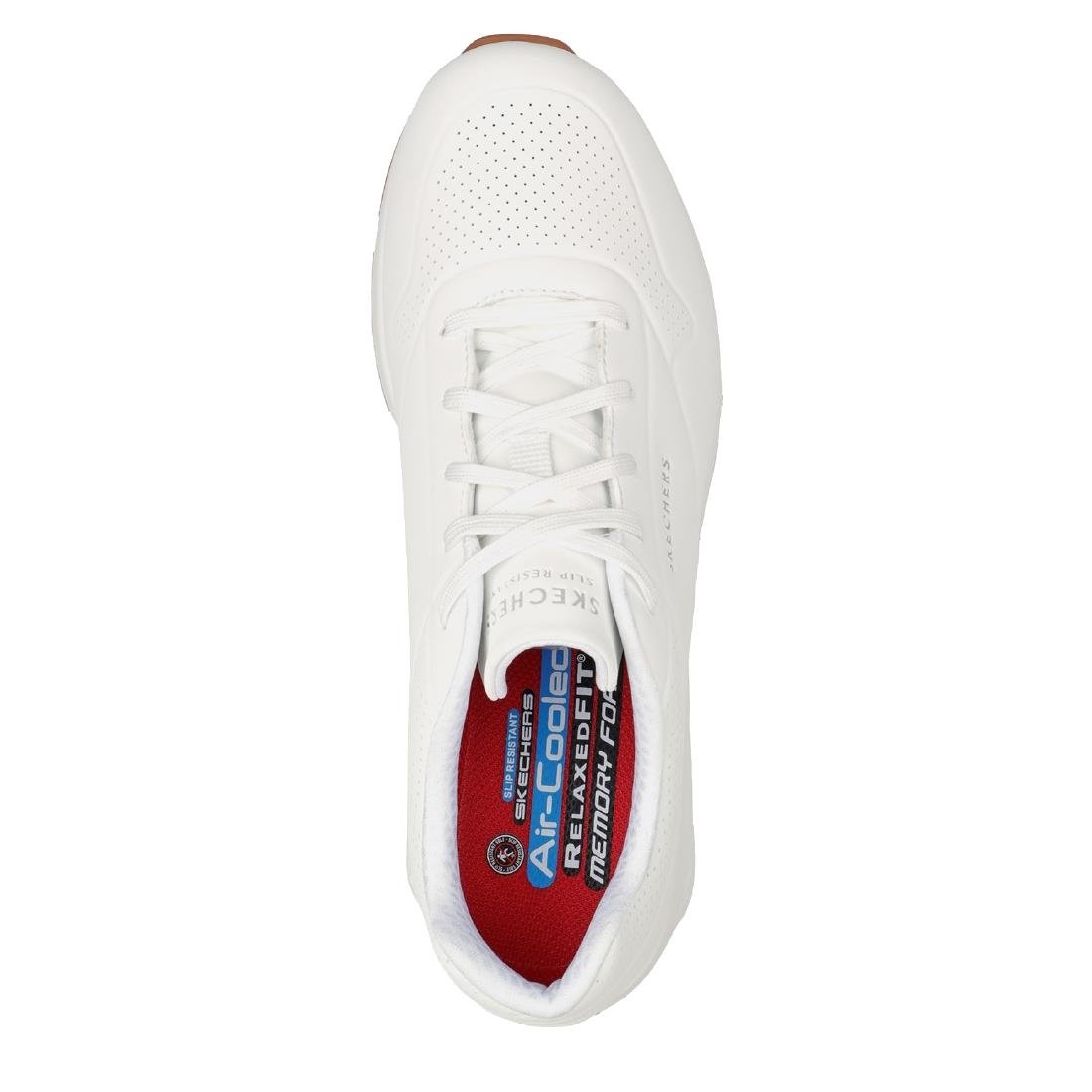 Skechers Mens UNO Slip Resistant Trainers 43 White