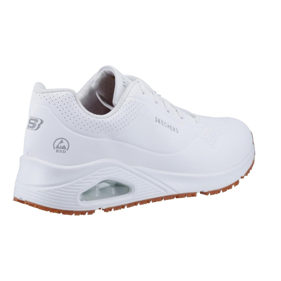 Skechers Mens UNO Slip Resistant Trainers 47.5 White