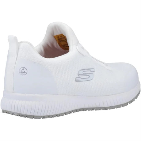 Skechers Slip Resistant Squad Myton Trainers White 41