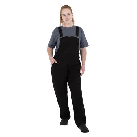 Southside Bib & Brace Cotton Canvas Dungarees Cotton Black L