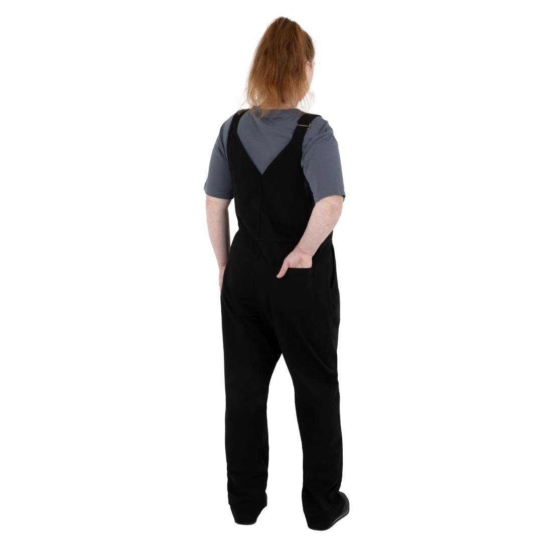 Southside Bib & Brace Cotton Canvas Dungarees Cotton Black L