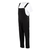 Southside Bib & Brace Cotton Canvas Dungarees Cotton Black L