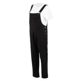 Southside Bib & Brace Cotton Canvas Dungarees Cotton Black M